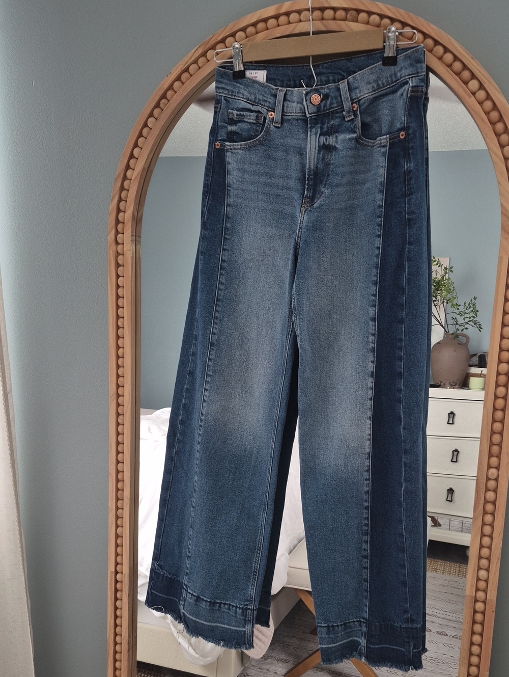 GAP Two-Tone Blue Wide Leg Jeans
